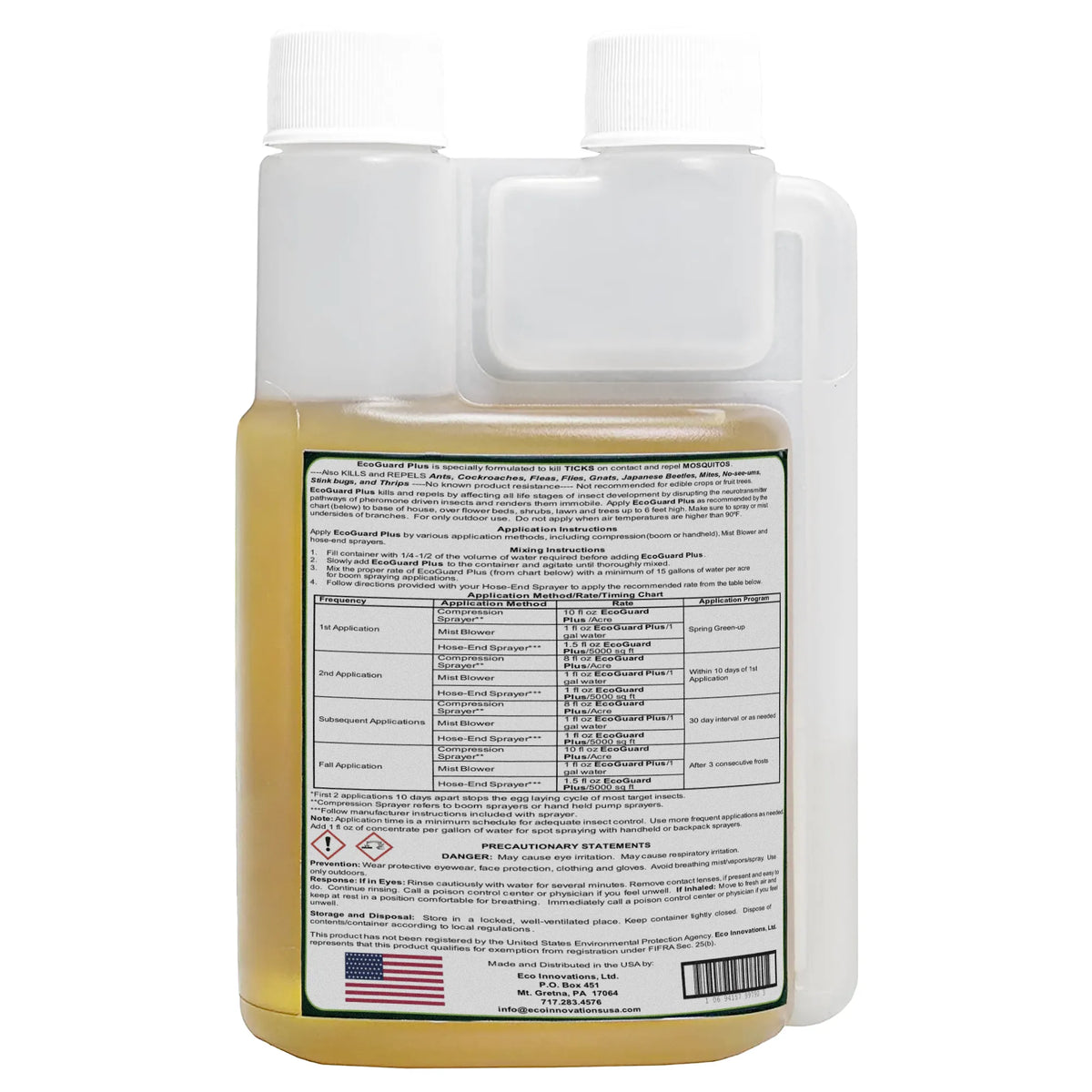 EcoGuard Plus All Natural Tick & Mosquito Control Spray 8oz